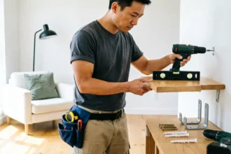 install floating shelves without damaging wall