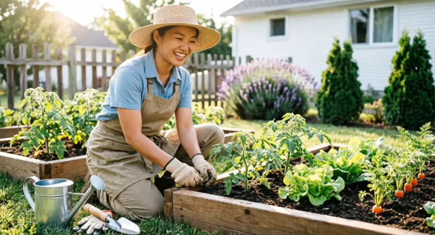start a small backyard garden with no experience