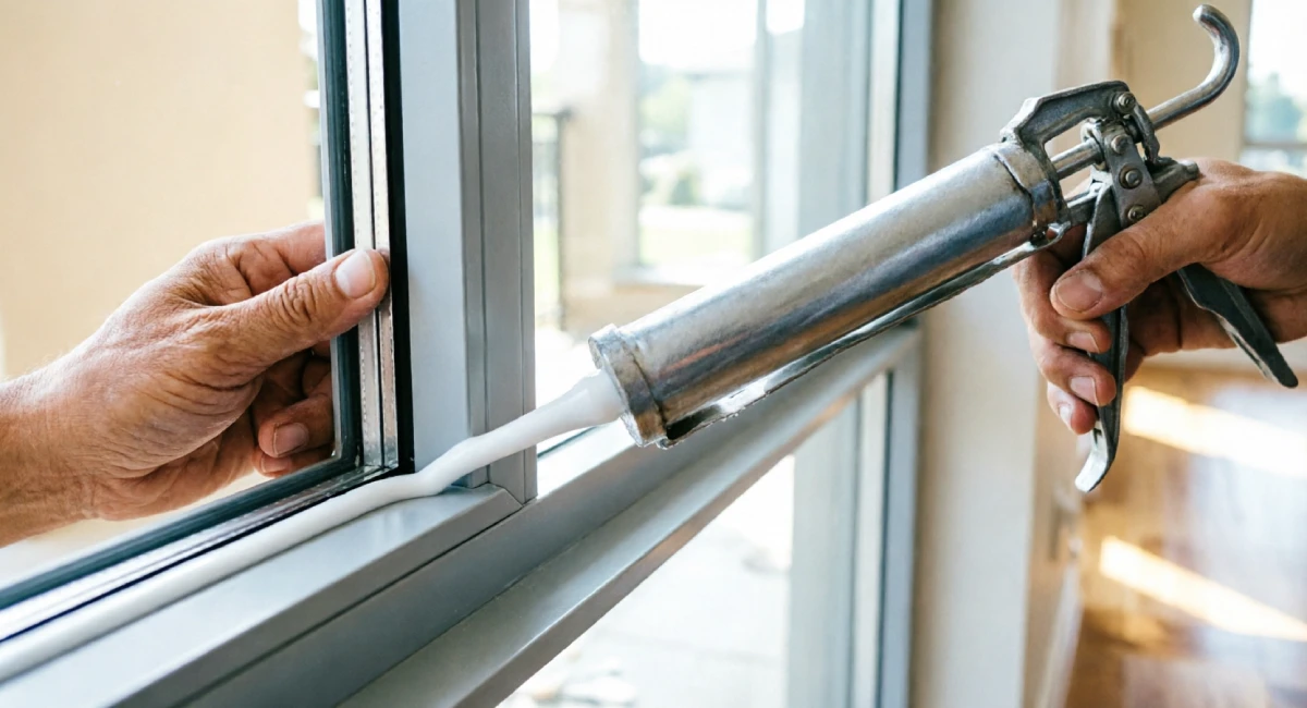 Sealing Gaps Around Windows and Doors With Caulk